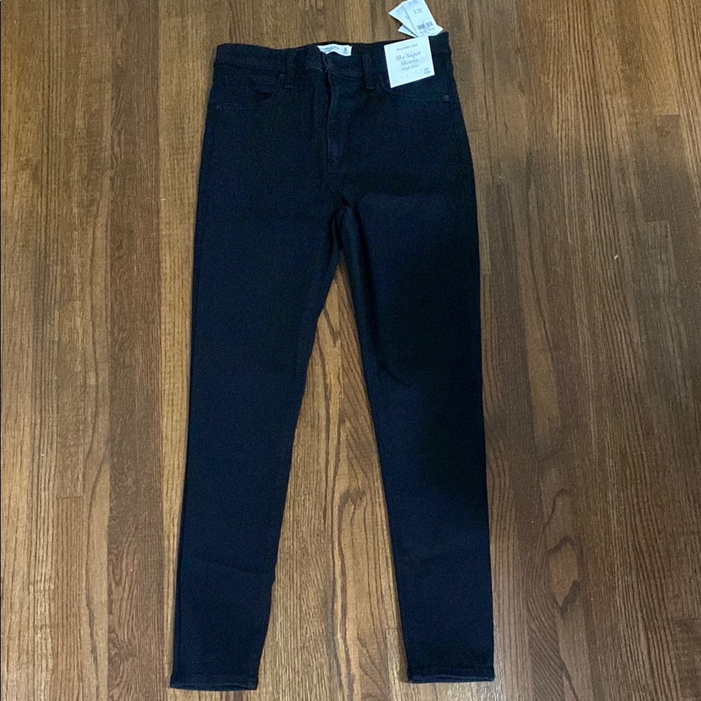 Women's Black Abercrombie Jeans - NWT, Size 10R, 30